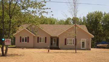 Front view of the house on lot #16