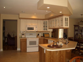 Beautiful cherry wood kitchen cabinets 