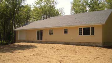 Side view of the house on lot #14