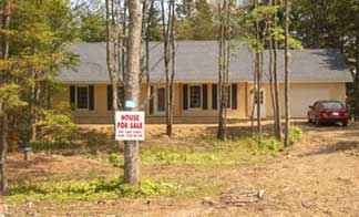 Front view of the house on Lot # 14